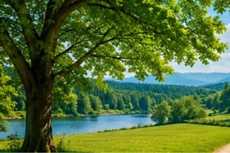 creat stunning ai nature landscape backgrounds