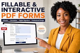 create fillable form, editable pdf, interactive pdf form design