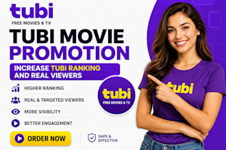 do tubi movie promotion increase tubi ranking and real viewers