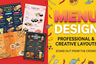 design digital food menu do restaurant bar cafe menu design digital hotel menu
