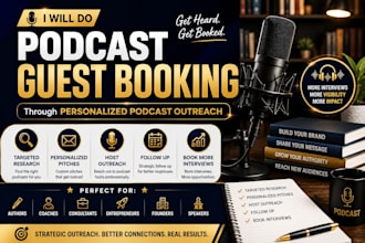 do podcast guest booking through personalized podcast outreach