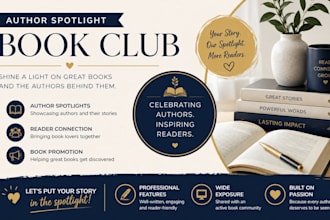 create engaging author spotlights that attract readers