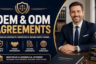draft airtight oem and odm manufacturing agreements