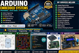 design arduino embedded system programming and iot pcb design for nrf52 and cm5