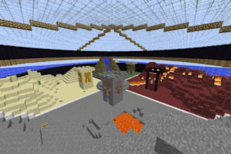 create minecraft parkour, pvp, minigame and event maps