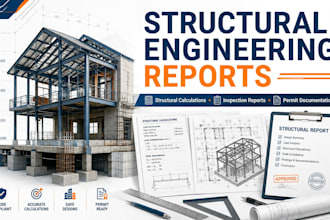 prepare professional structural engineering reports and calculations
