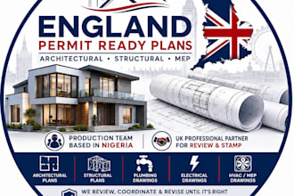 create england architectural, structural and mep permit plans