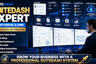 build suitedash client portal dashboard CRM for agencies and businesses