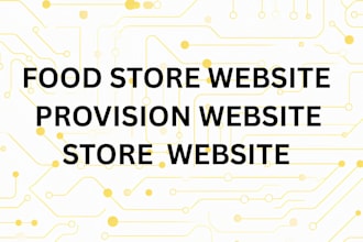 create a new business food website landing page