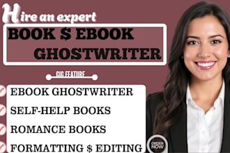 ebook writer ghostwriter, writer, book editor, ghost book writer