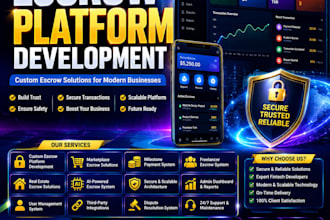 develop secure escrow platform for marketplace and fintech startups