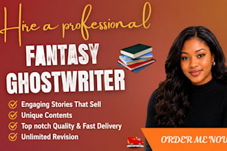 ghostwrite your epic, urban, dark and historical fantasy