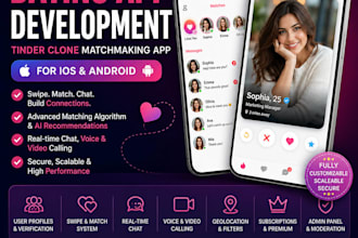 do dating app development, tinder clone matchmaking app for ios and android