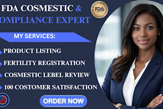 cosmetic product listing, mocra compliance, fda registration service