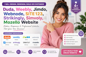design duda weebly jimdo webnode site123 strikingly simvoly mozello website