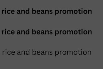 do rice and beans promotion, rice and beans marketing