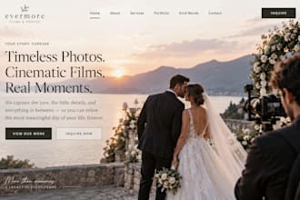 design redesign squarespace photography website videographer wedding website