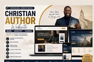 design christian author website, book website, and ministry website