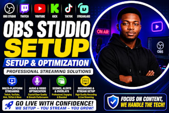setup obs studio and streamlabs for twitch, youtube, kick, tiktok live streaming