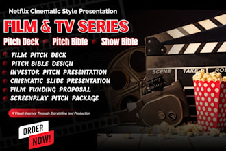 design TV series show bible, TV pitch bible, pitch deck, pilot bible, lookbook