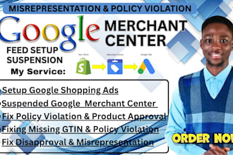 fix google merchant suspension misrepresentation product disapproval feeds error