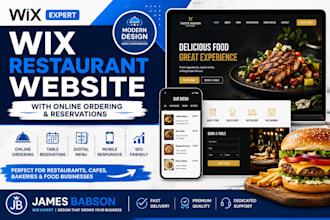 design wix restaurant website with online ordering and reservations