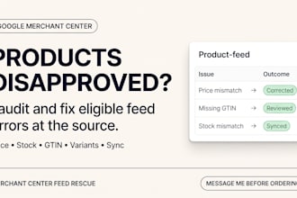 fix google merchant center errors and product disapprovals
