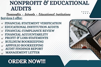 perform nonprofit, school and educational financial audits