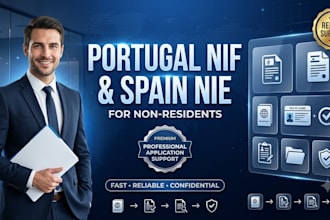 process your portugal nif and spain nie application for non residents