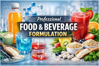 formulate energy drinks, food products, juices, beverage, supplement and recipes