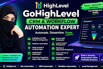 build gohighlevel CRM workflows and automations