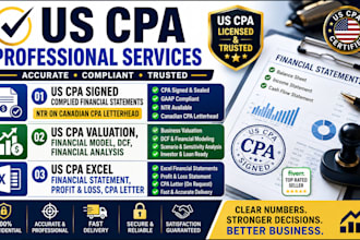 audit financial statement, stamp CPA letter with proof of funds in 24 hrs