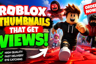 make professional roblox thumbnail or icon and roblox gft for your youtube
