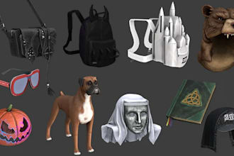 create custom roblox ugc bundles, ugc  accessories, hairs outfits and map