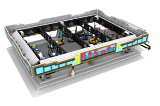 design custom 3d lego architecture models in bricklink studio with instructions