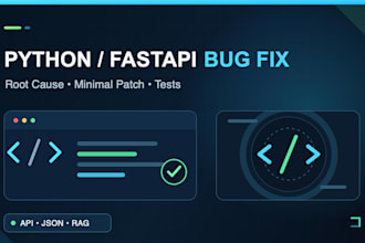 diagnose and fix your python or fastapi backend bug