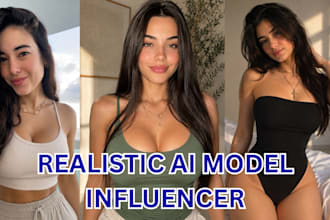 create realistic ai model influencer nsfw sfw for instagram and fanvue