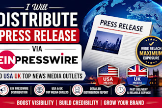 distribute press release via ein presswire to USA UK top news media