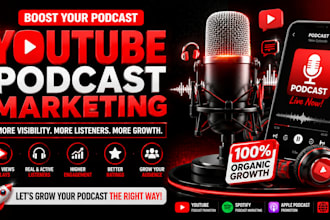 do youtube podcast promotion, spotify podcast promotion, apple podcast marketing