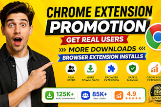 chrome extension promotion get real user,more download browser extension install