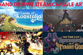 create steam capsule art graphics cover artwork banner steam store page game art