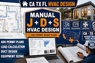 do ca tx fl manual j manual d manual s hvac design for adu permits