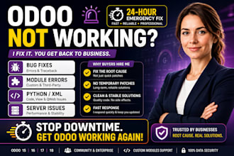 fix odoo server errors, bugs, python, traceback XML and odoo module issues