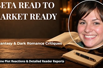 beta read, proofread and critique your romantasy or fantasy manuscripts