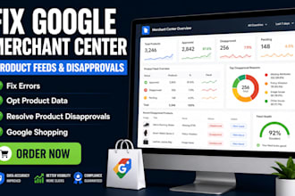 recover google merchant center errors, product disapprovals and  product feeds
