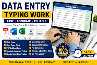 do data typing, copy paste and handwriting typing