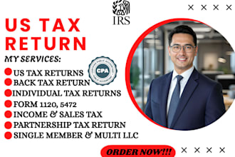 cpa prepare irs oic form 656, form 433a and accounting form 3115
