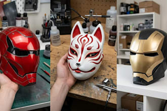 sculpt 3d mask 3d helmet cosplay mask 3d print and paint mask cosplay armor