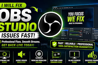 fix streamlabs obs issues, stream lag, audio, webcam and capture card
