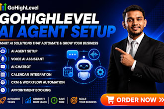 setup gohighlevel ai agent voice ai chatbot gohighlevel automation CRM workflow